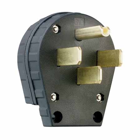 P&S 3867 30-50A 3P4W ANGLED POWER OUTLET PLUG CONVERTIBLE TO 14-30 OR 14-50