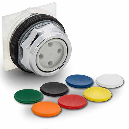 SQD 9001KR1U UNIVERSAL PUSH BUTTON WITH 7 COLORED INSERTS 87470