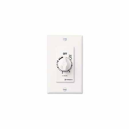 TORK A512HHW WHITE 12-HOUR DECORATOR WALL TIMER WITH HOLD SPST 20A 125V