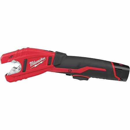 MILW 2471-21 12 VOLT M12 COPPER TUBING CUTTER WITH (1) LITHIUM-ION BATTERY, CHARGER & CASE - CUTS 1/2IN O.D. TO 1-1/8IN O.D.